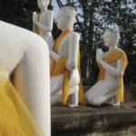 Schöne Atmosphäre im Wat Yai Chaimongkon in Ayutthaya