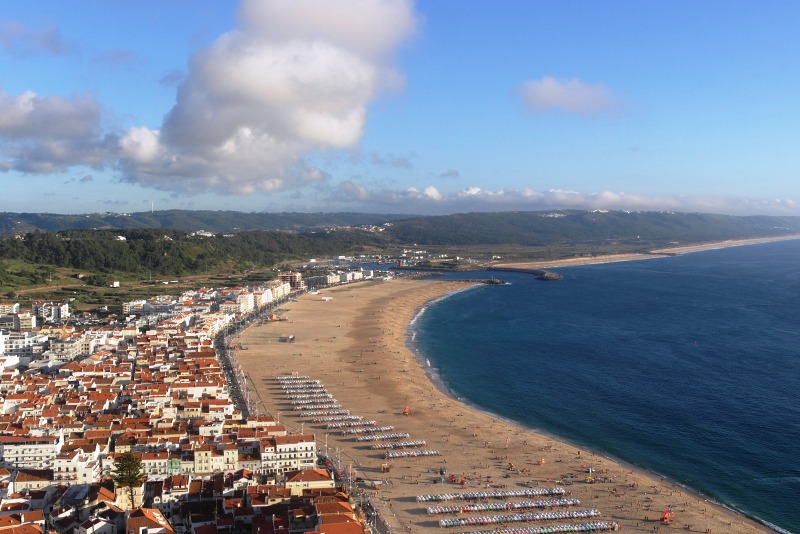 Ausblick vom Stadtteil Sitio auf Nazaré