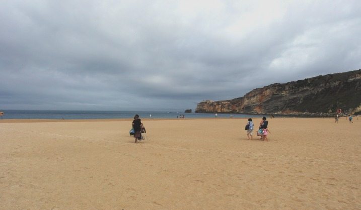 Strand von Nazaré, Westküste Portugal