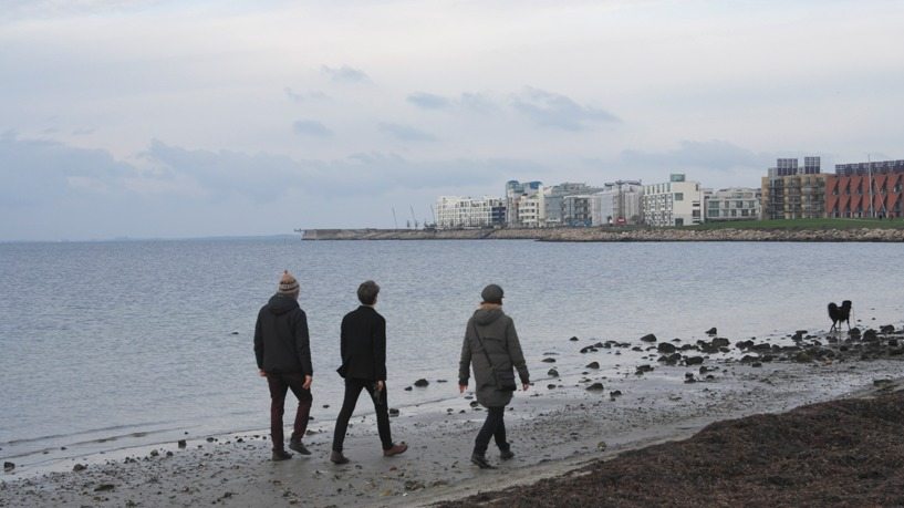 Urlaub in Malmö: Spaziergang am Strand in Schweden, Öresund