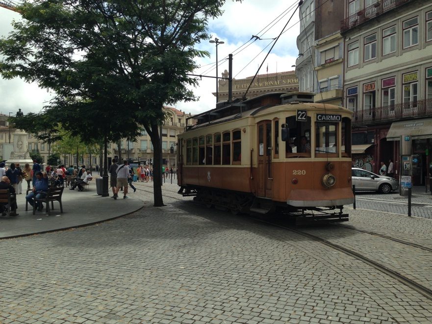 Straßenbahn in Porto, Portugal