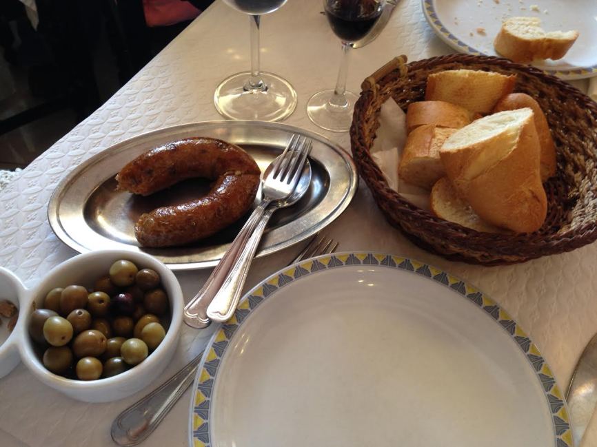 Deftiges portugiesisches Essen im Ponto Grande im Douro-Tal, Pinhao