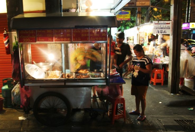 Die Straßenmärkte in Bangkoks Viertel Dusit
