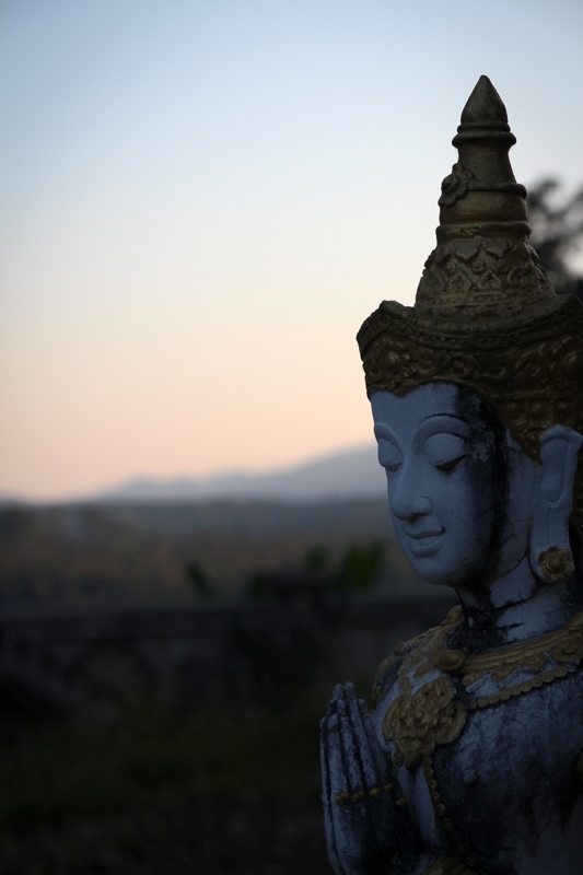 Buddhismus spüren in Chiang Dao im Norden von Thailand