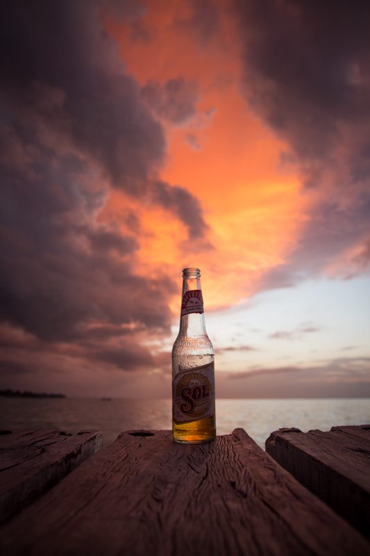 Mjam, Sol bei Sonnenuntergang auf der Isla Holbox