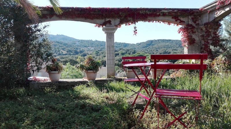 Porticcio: Aussicht von unserer Unterkunft bei der lieben Hendrikje (über Airbnb)