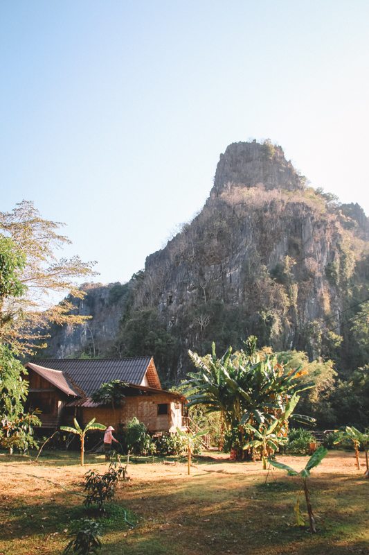 Das Spring River Resort am Kong Lor Cave in Laos