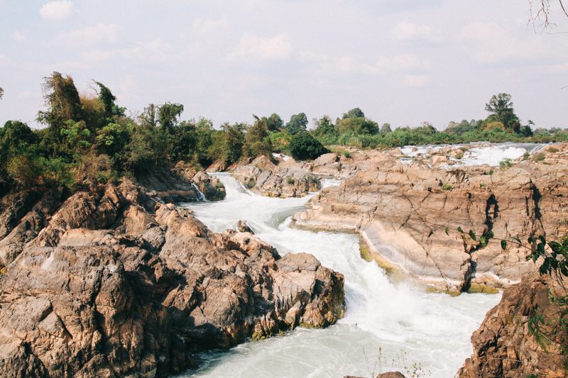 Tad Somphamit Wasserfall auf Don Khone - Highlight Laos-Reise