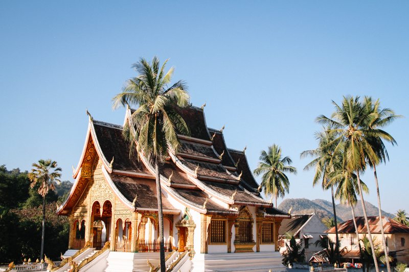 tempel zentrum altstadt von luang prabang