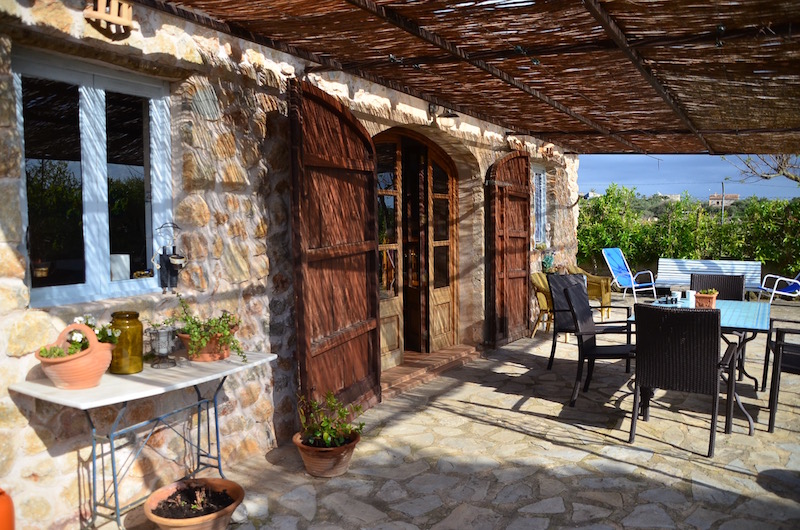 Romantische Terrasse im Ferienhaus auf Mallorca