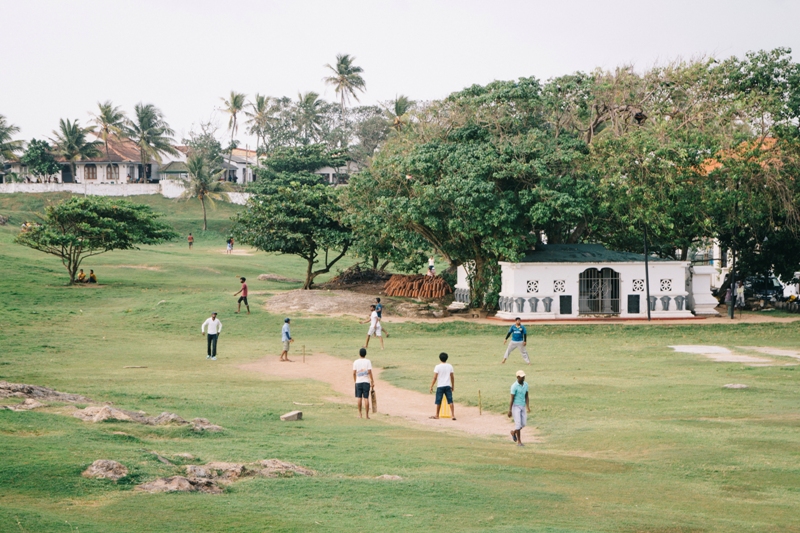 Backpacking Sri Lanka heißt auch Cricket-Spiel zuschauen