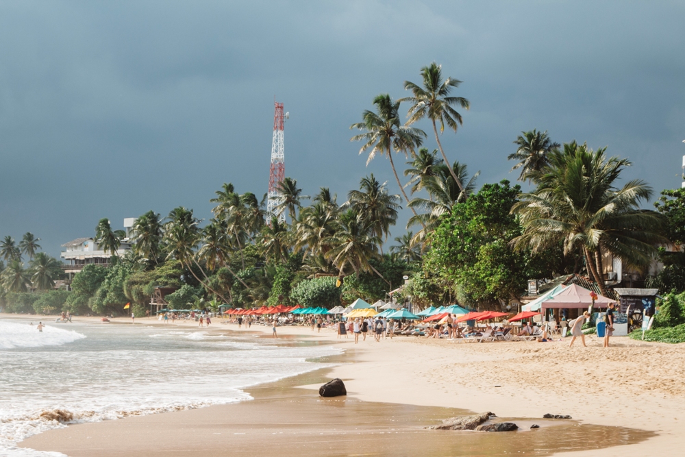 Sri Lanka Backpacking im Süden am Strandort Mirissa