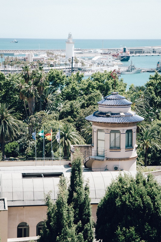 Malaga was machen Sehenswürdigkeiten anschauen und Ausblick genießen von Alcazaba