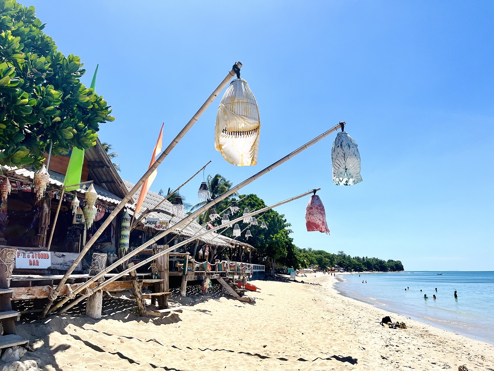 Mein liebster Strand in der Klong Khong Hippie Beach auf Koh Lanta - auch im Thailand Urlaub mit Kindern